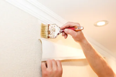 Pose de papier peint à Drosnay — revêtements muraux et toiles de verre